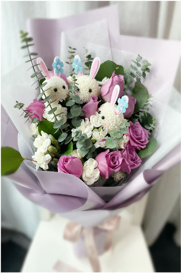 VD0226 - Whimsical Bunny Bloom